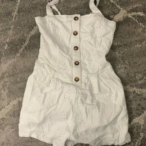White Holister romper (barely worn)